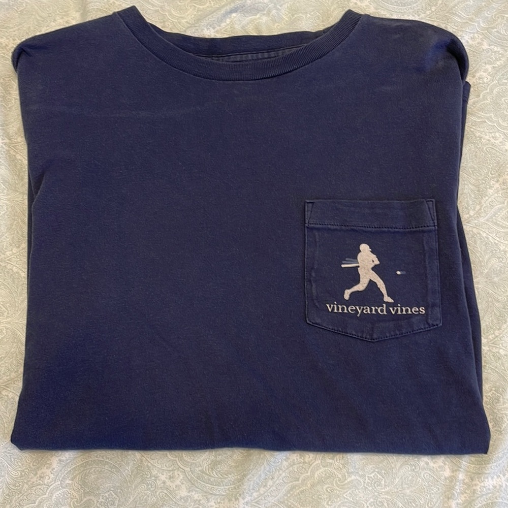 Vineyard vines baseball short sleeve shirt